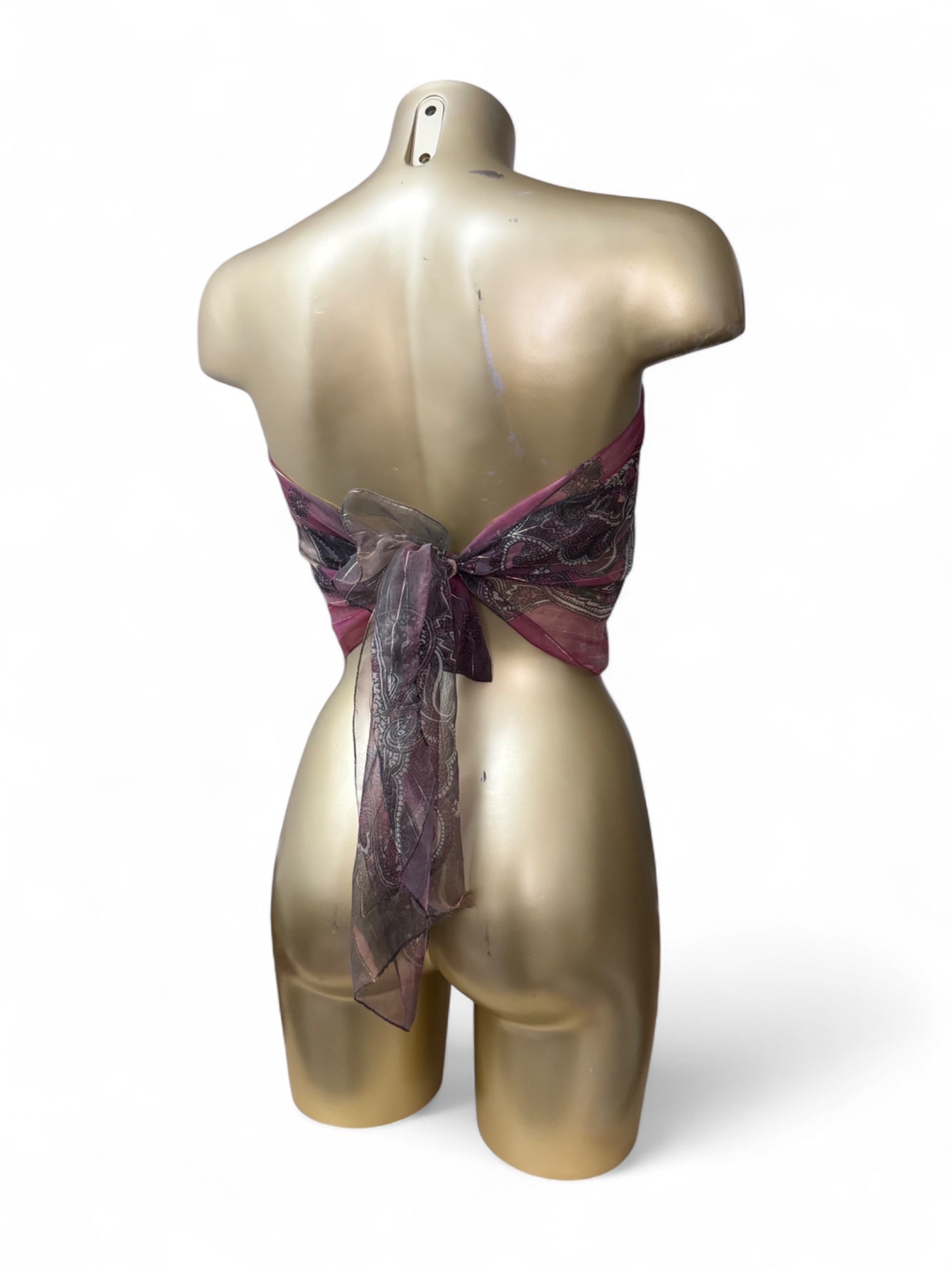 Pink mesh multiway pareo tie up mini skirt / top