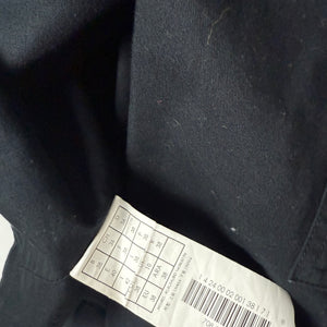 Black cotton trench jacket (M)