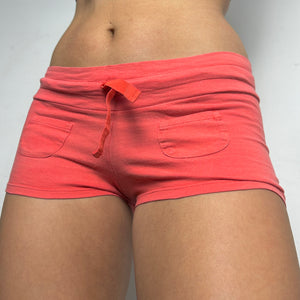 Orange cotton low rise mini short (S)