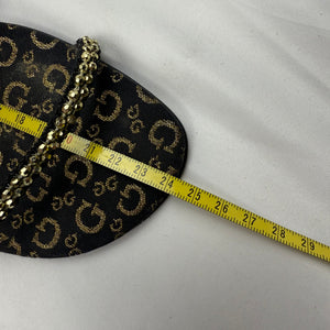 Gold rhinestones kitten heels mules (37)