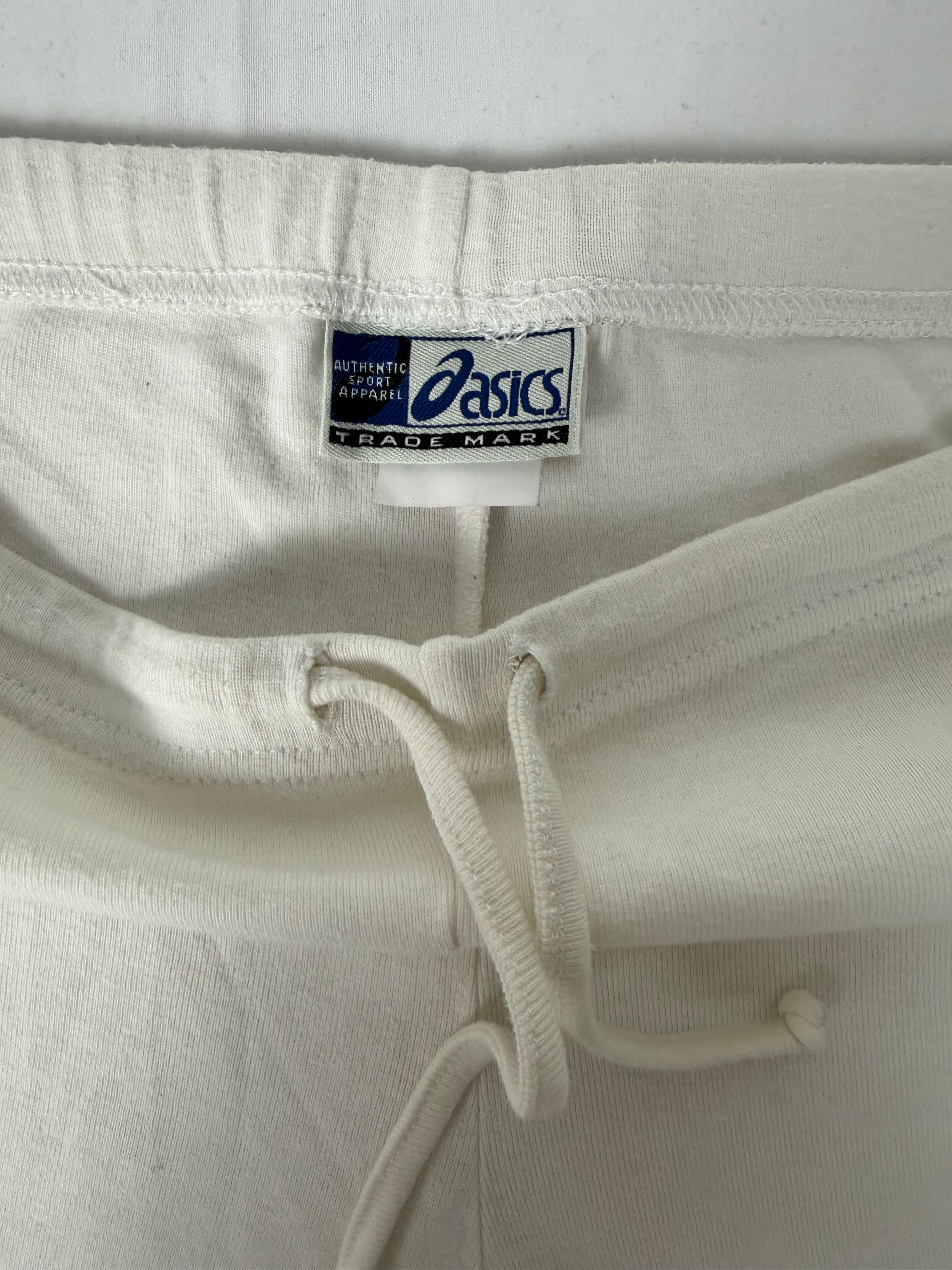 White activewear low rise joggers pants (M)