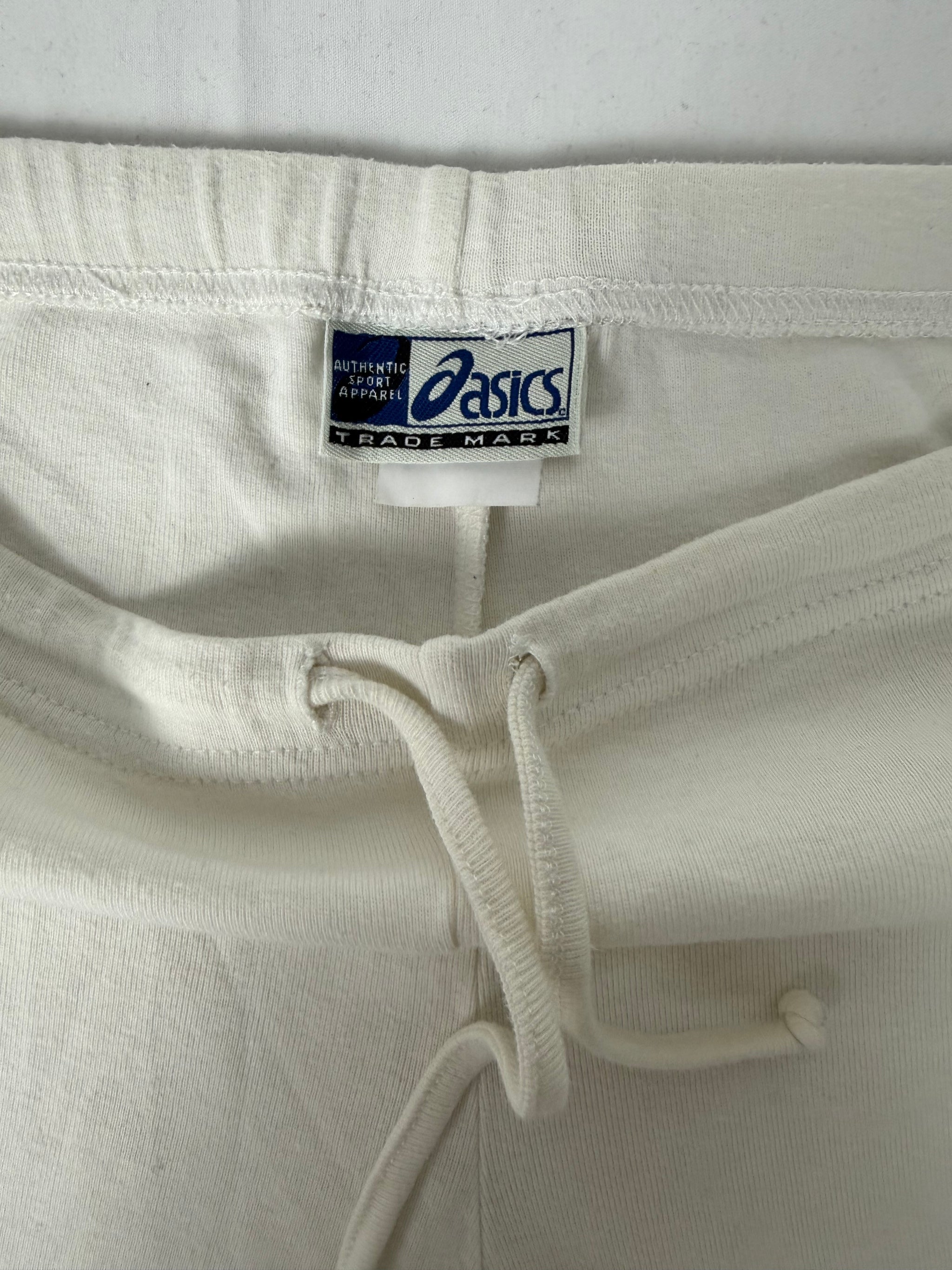 White activewear low rise joggers pants (M)