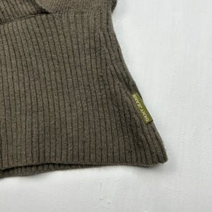 Khaki V neck jumper (S/M)