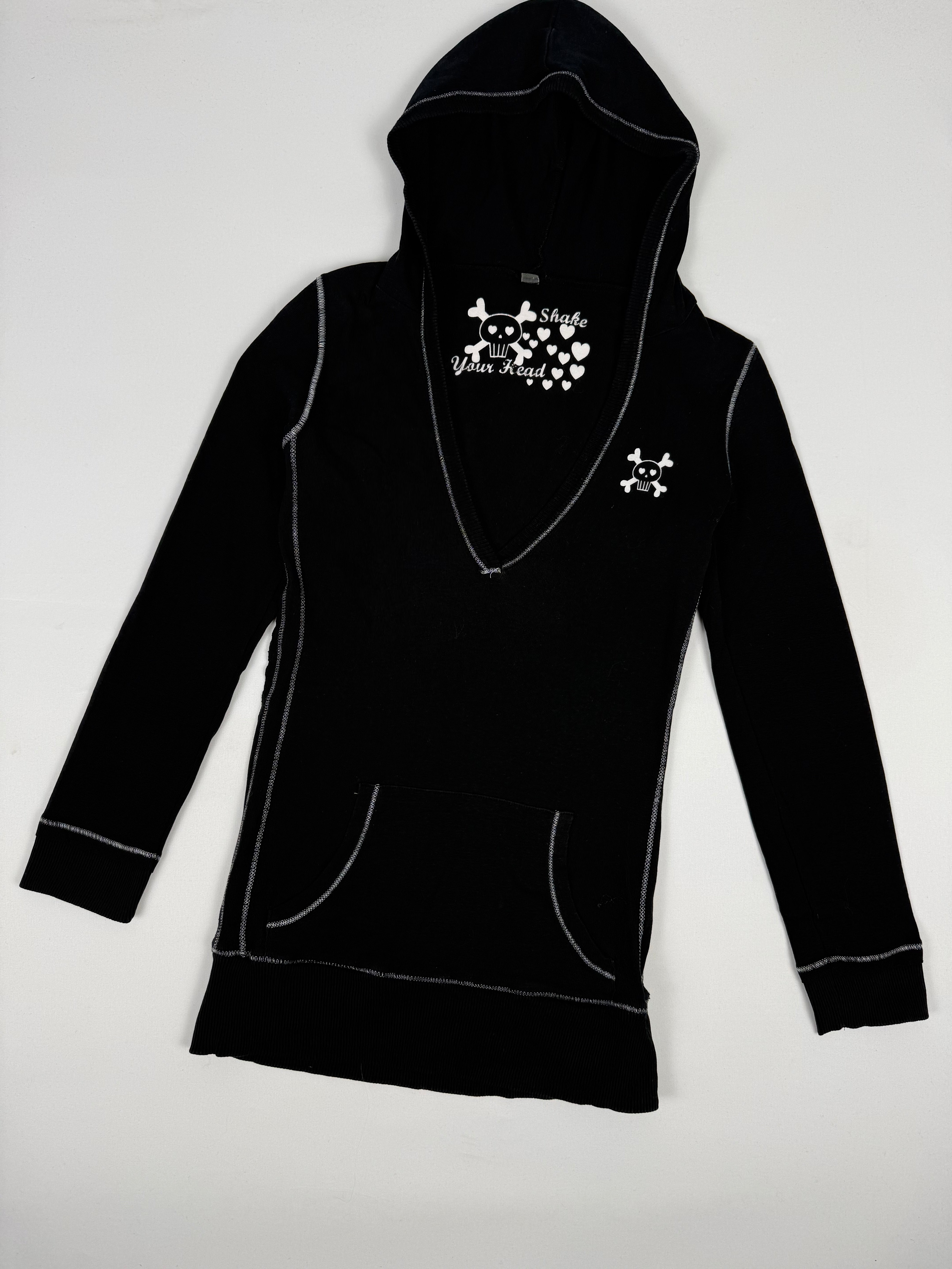 Black cotton hoodie (S)