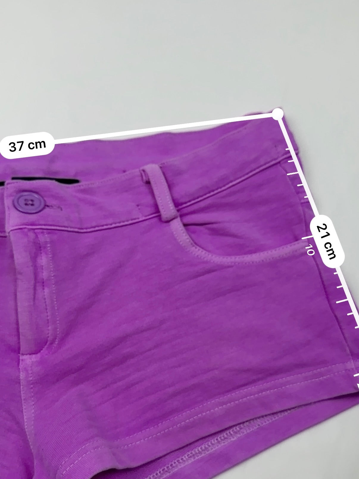 Purple low rise cotton mini short (S/M)