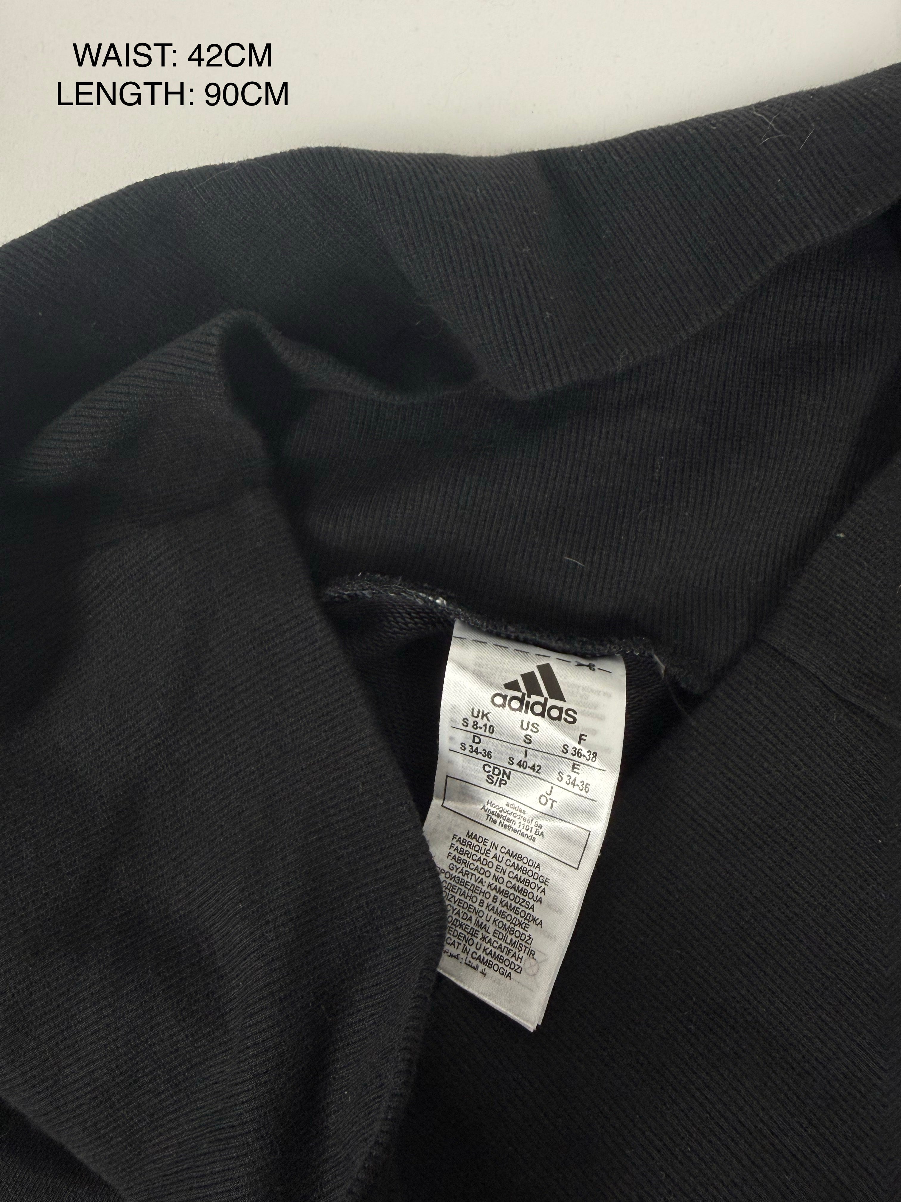 Pantalon droit taille basse en jean noir (XS)