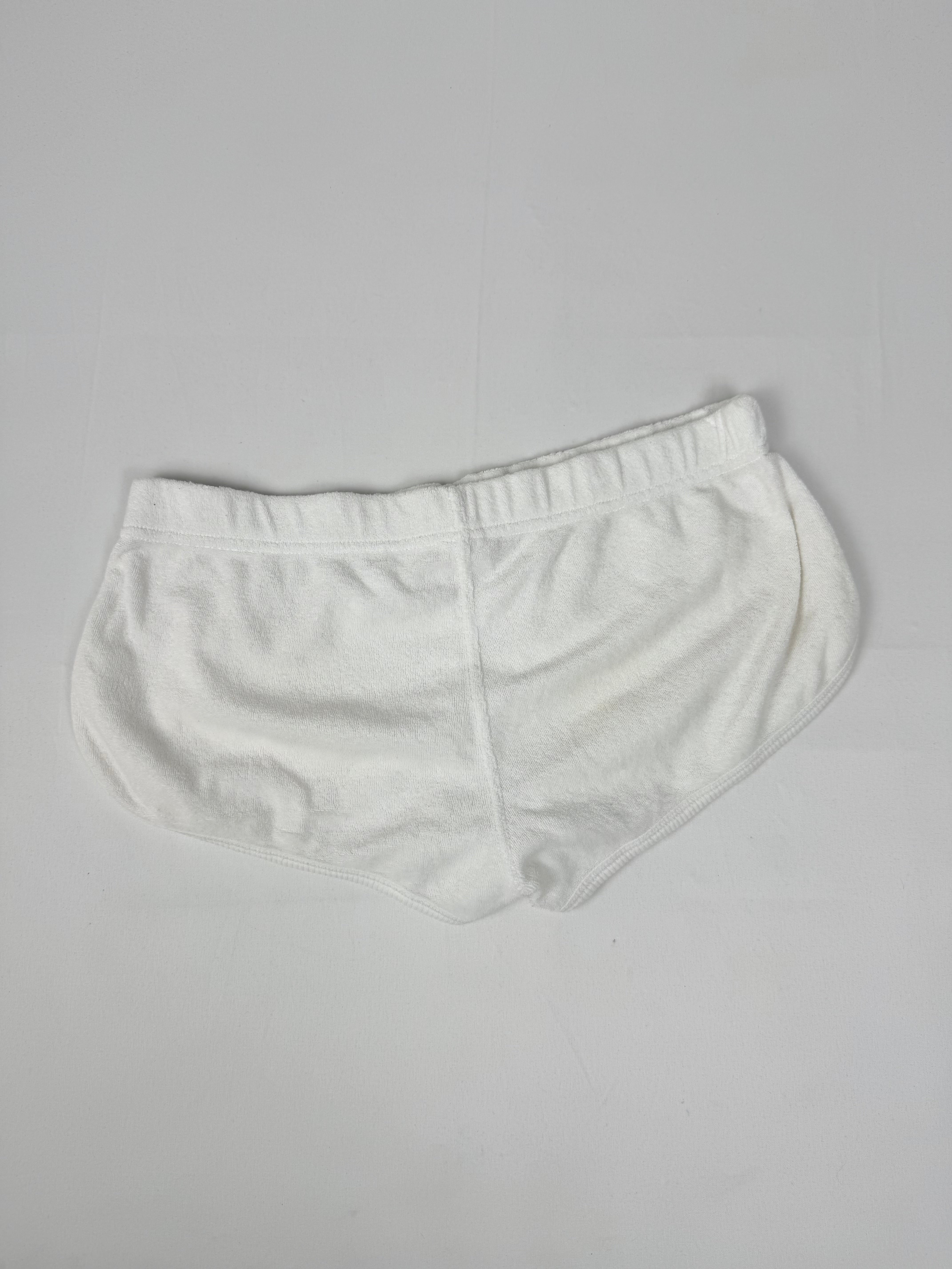 White low rise mini short (M)
