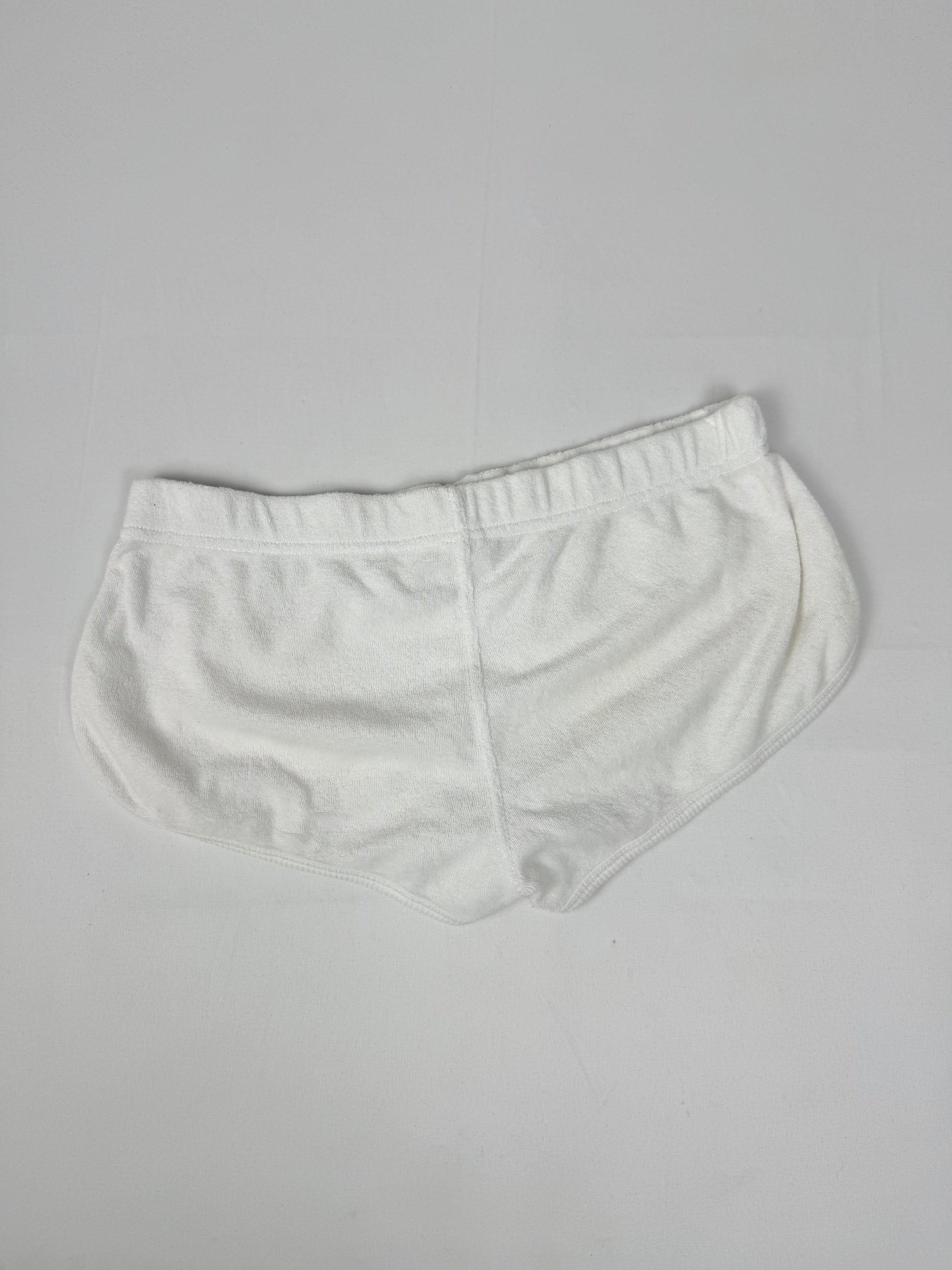 White low rise mini short (M)
