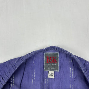 Cotton check print stretchy tube top (M)