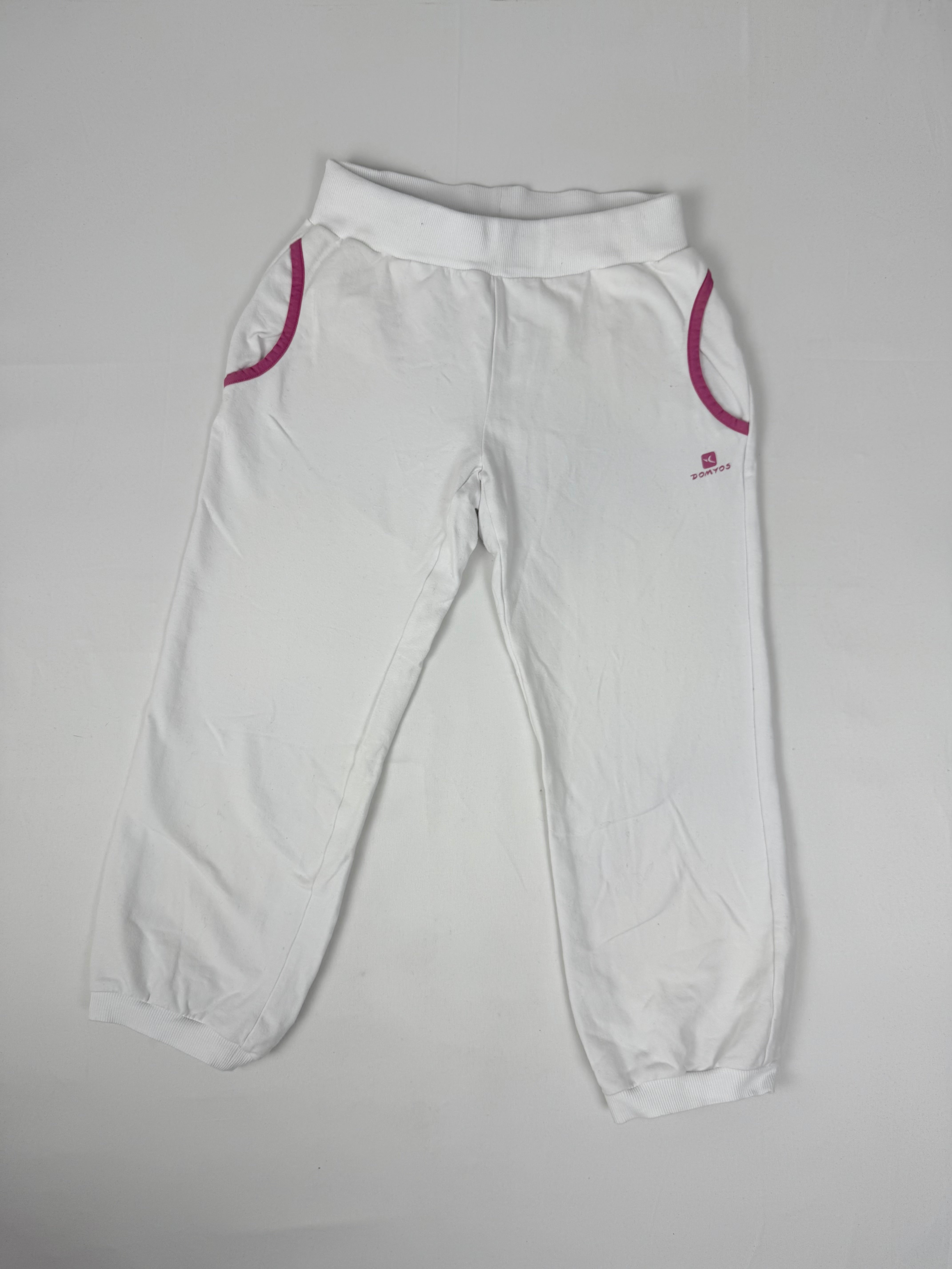 White low waist capri activewear pants (S)