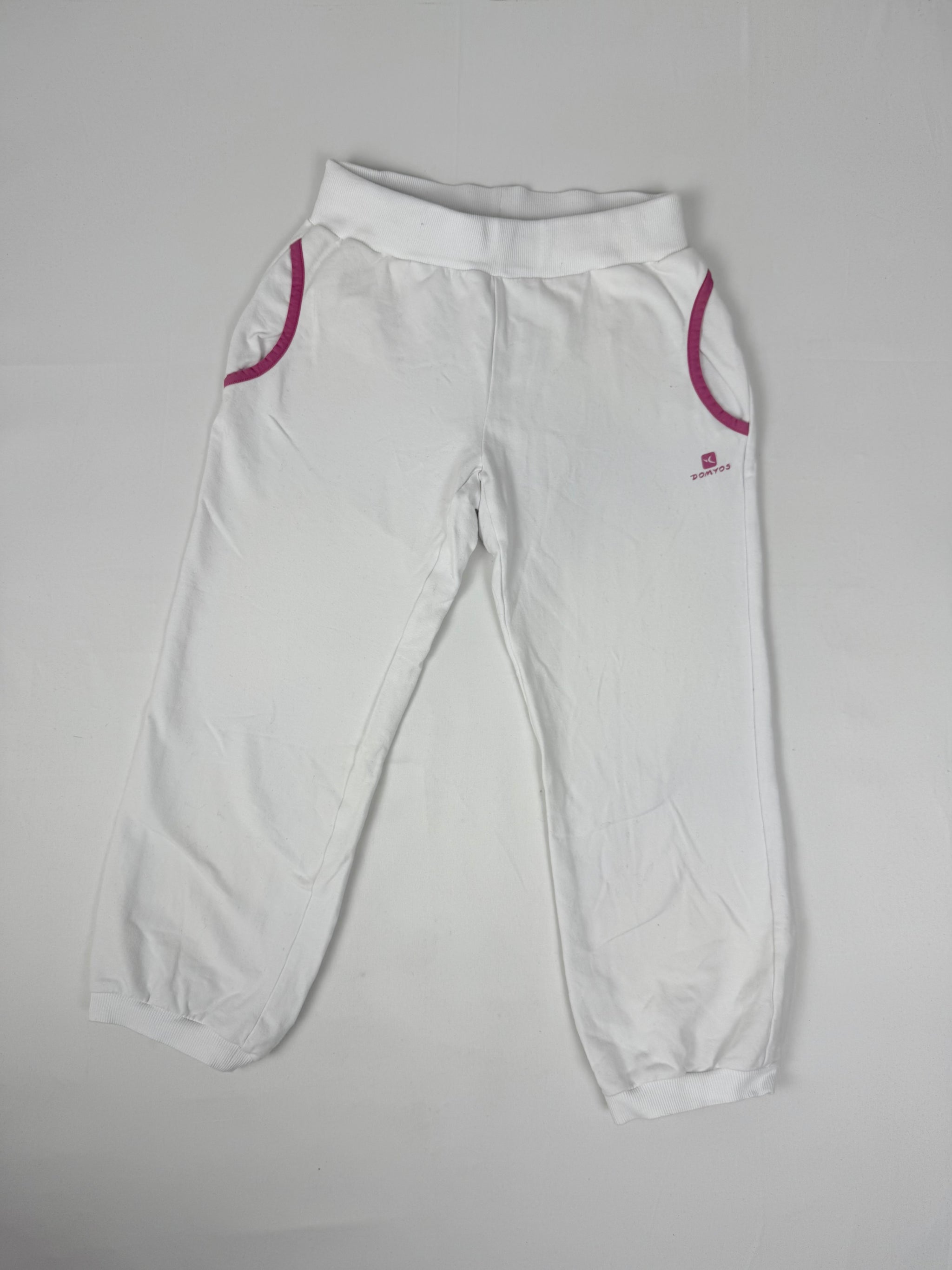 White low waist capri activewear pants (S)