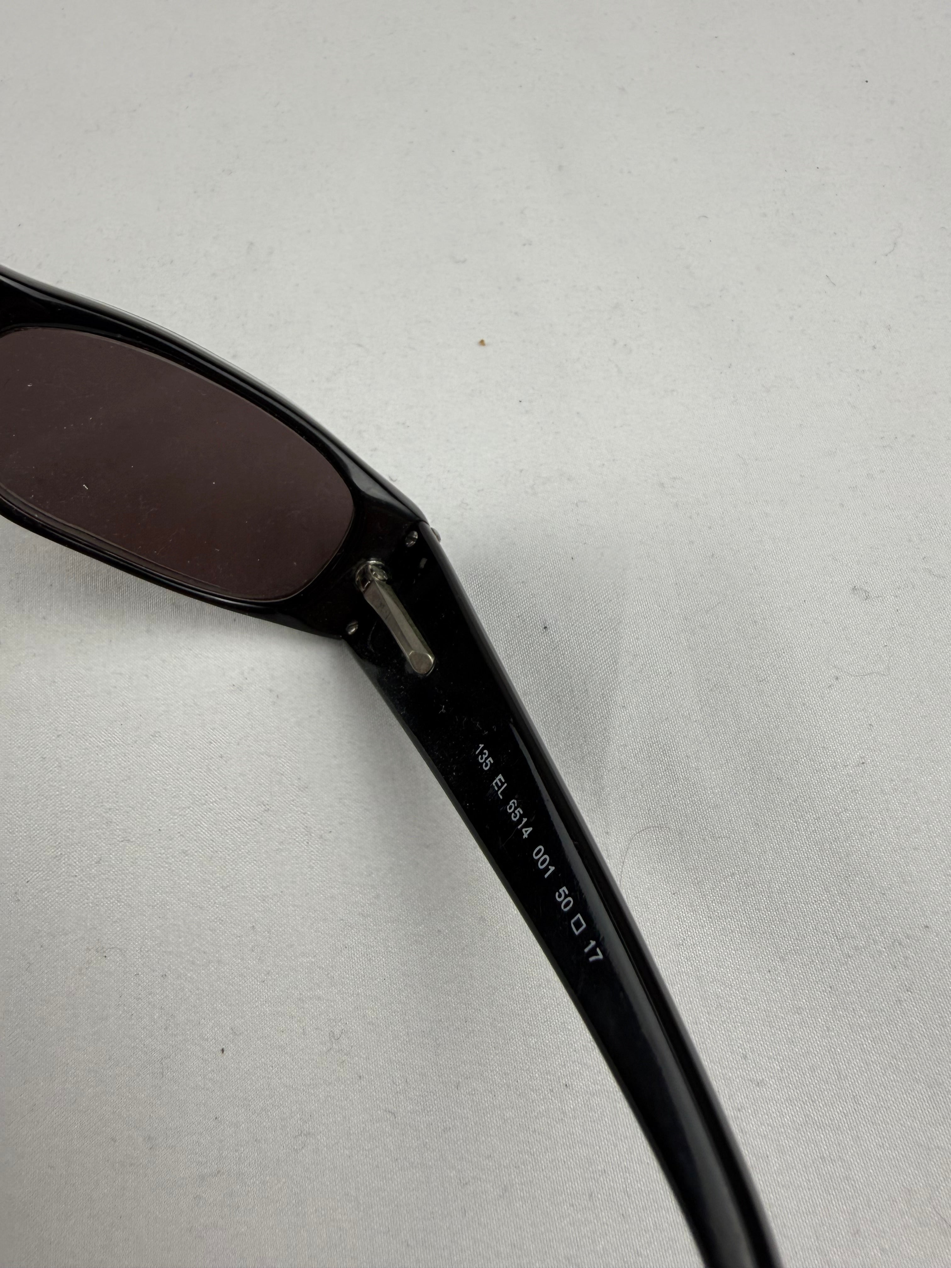 Black square sunglasses (with prescription)