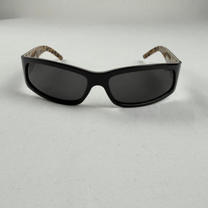 Black strass logo sunglasses