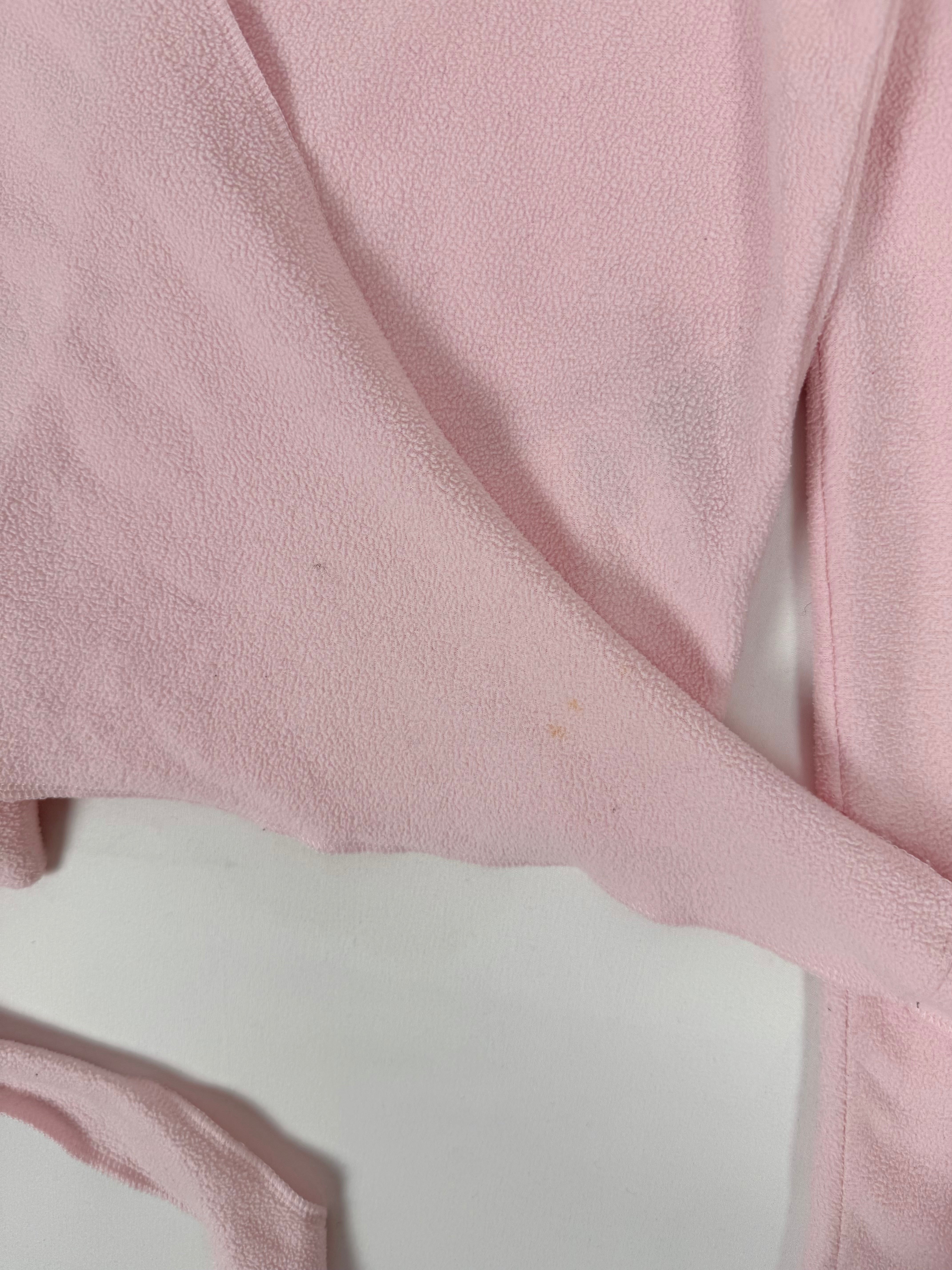 Pink fleece tie up bolero (XS)