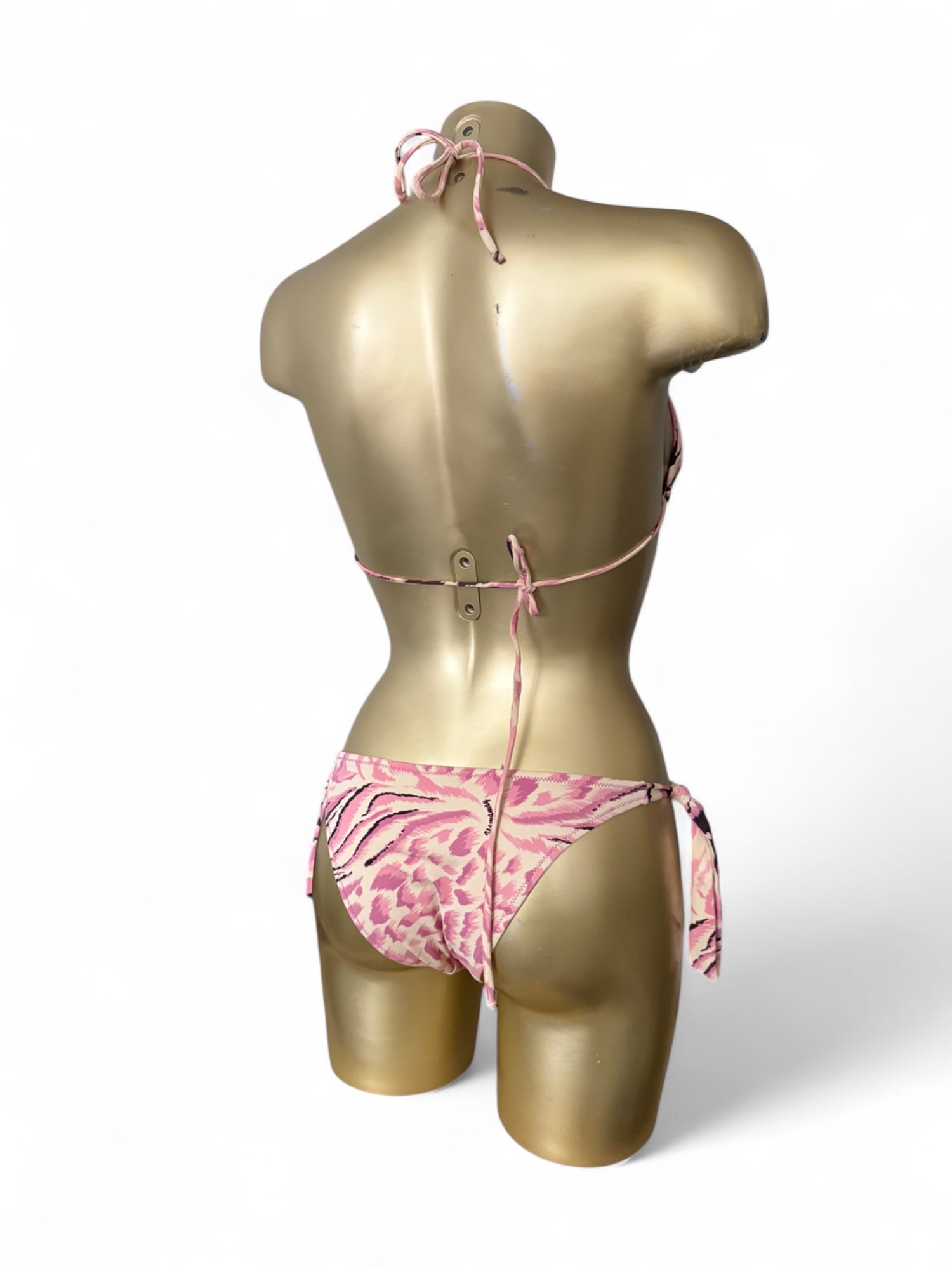 Pink panther print bikini set (S/M)