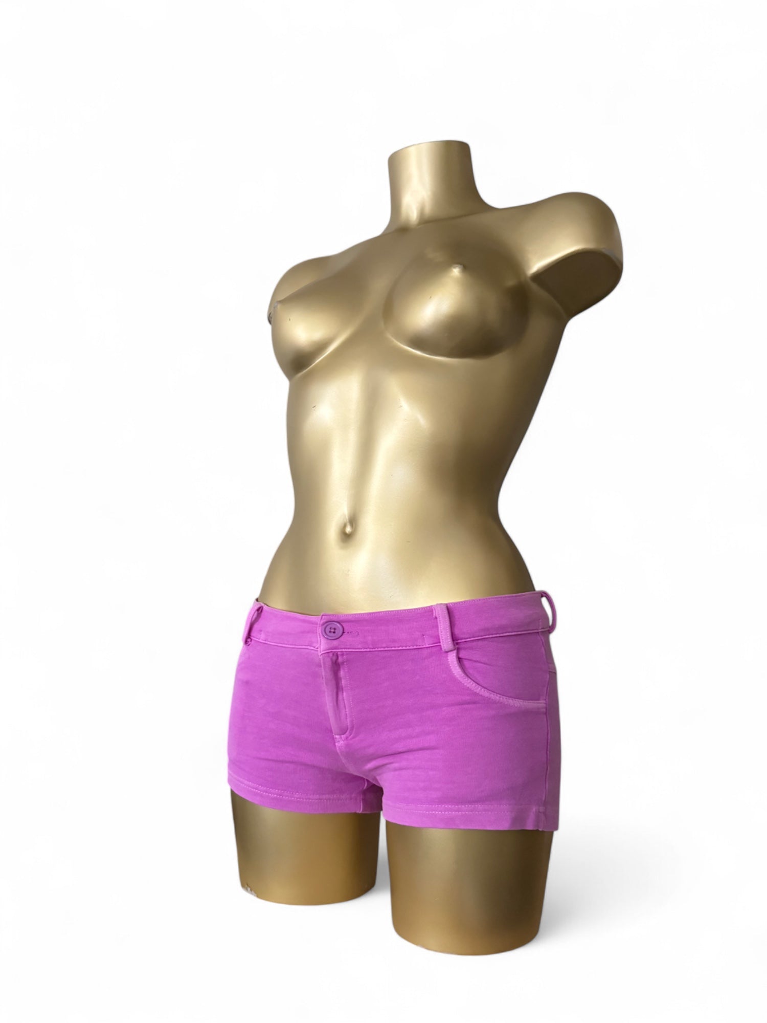 Purple low rise cotton mini short (S/M)