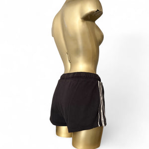Black 100% cotton low rise mini short (S)