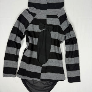 Grey & black turtleneck jumper (S/M)