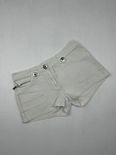 White low rise mini short (S)