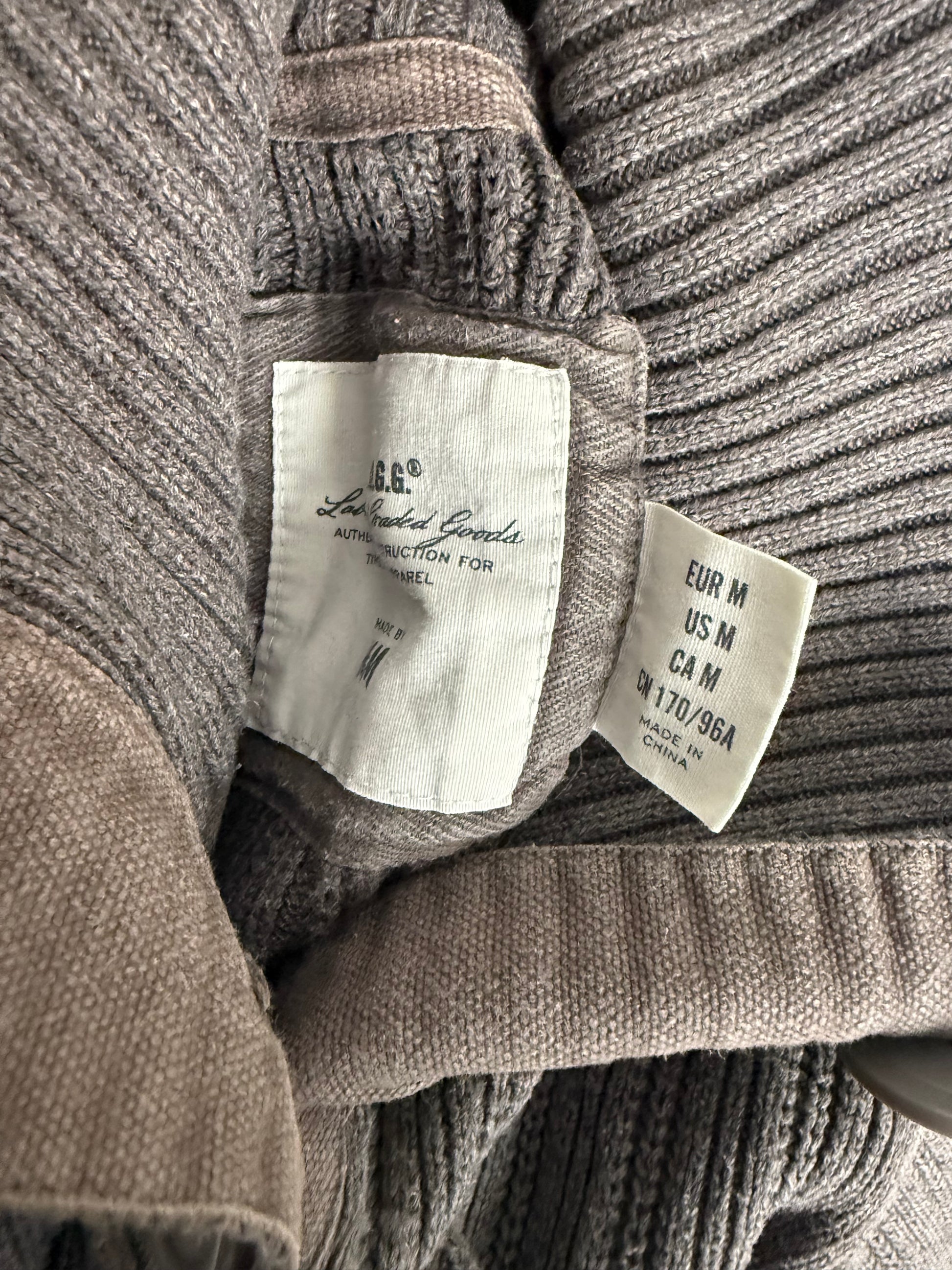 Khaki cardigan jumper (S/M)