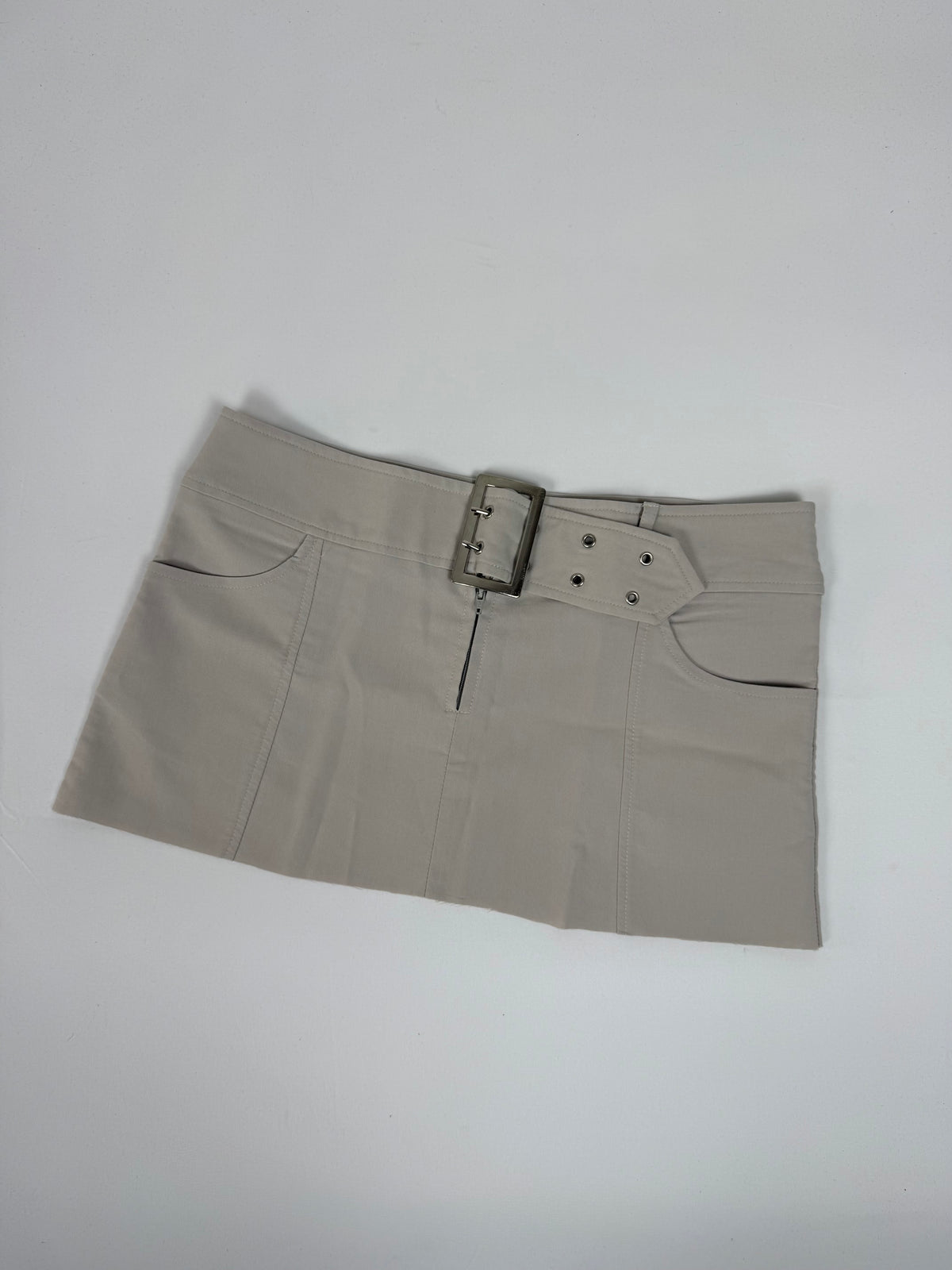 Jupe-short courte taille basse graphique orange (XS)