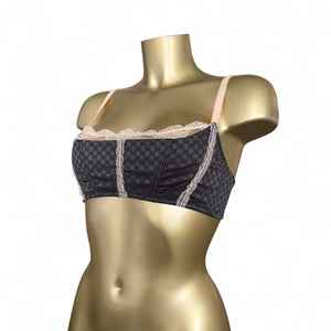 Grey lace bralette (S)