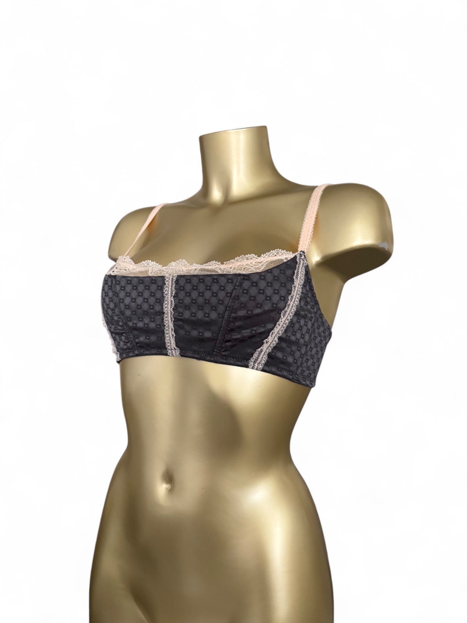 Grey lace bralette (S)