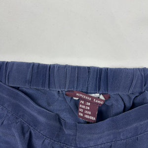 Blue 100% silk  low rise mini short (S)