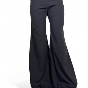 Black low rise baggy pants (S/M)