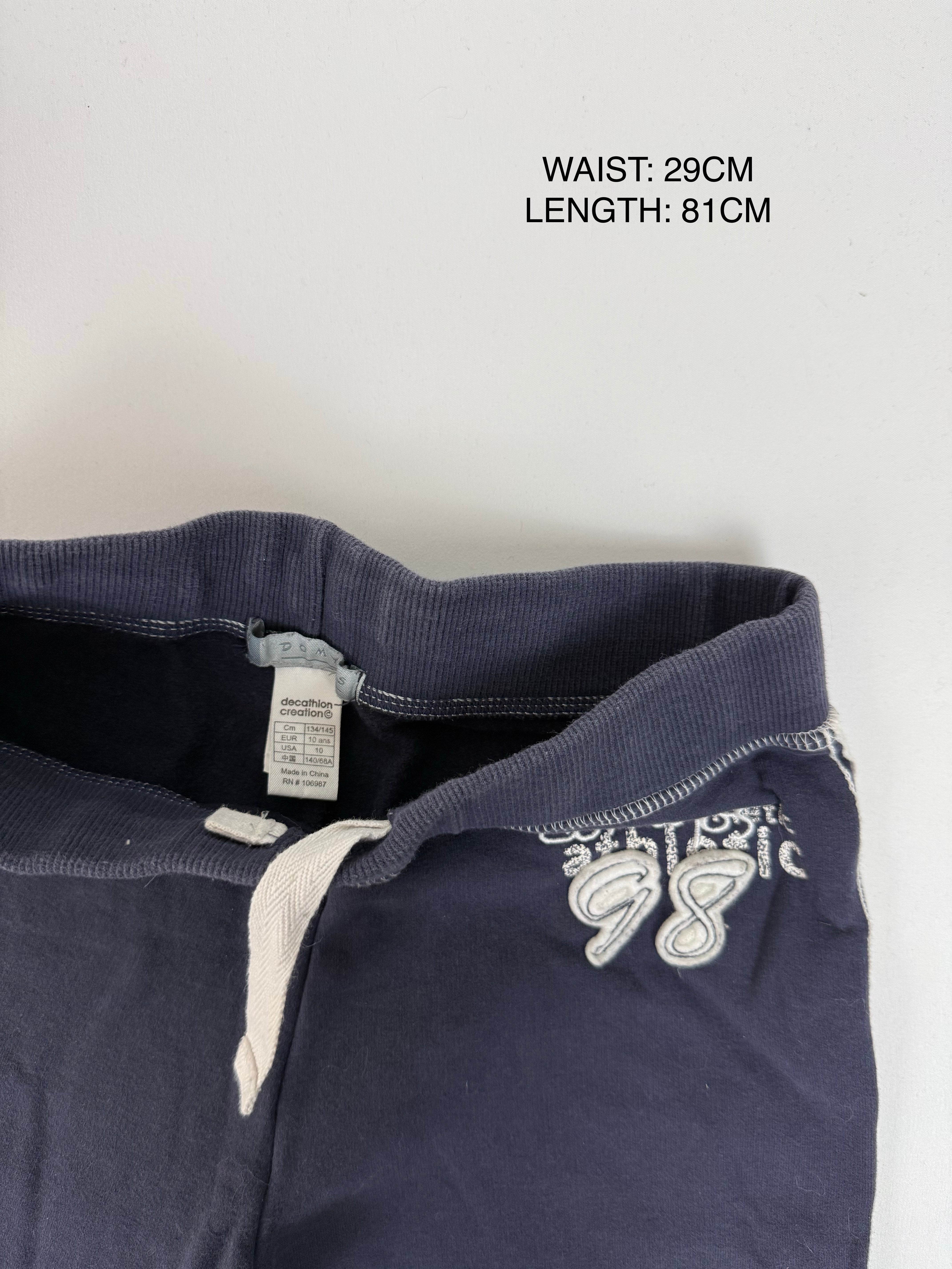 Navy cotton activewear capri pants (XS)