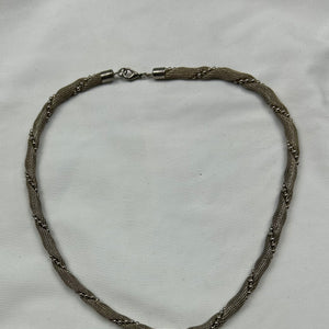 Silver stainless steel necklace + bracelet set