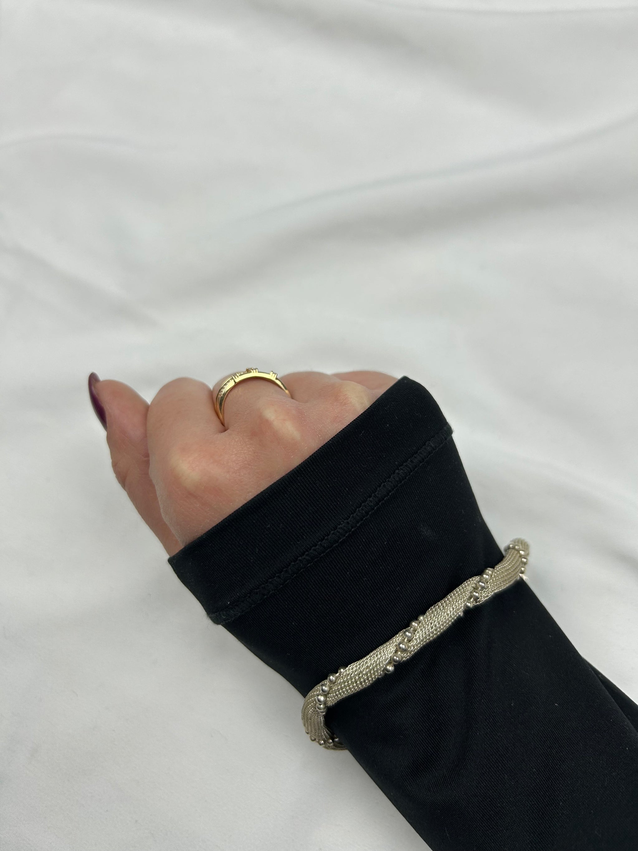 Silver stainless steel necklace + bracelet set