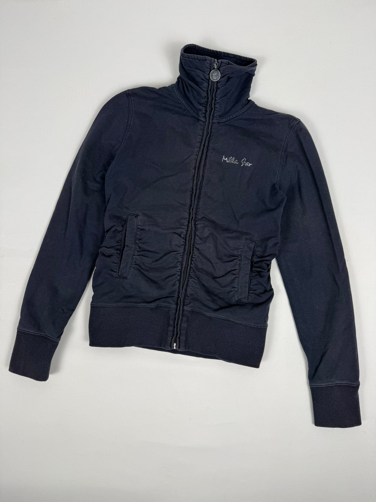 Veste courte zippée kaki (M)