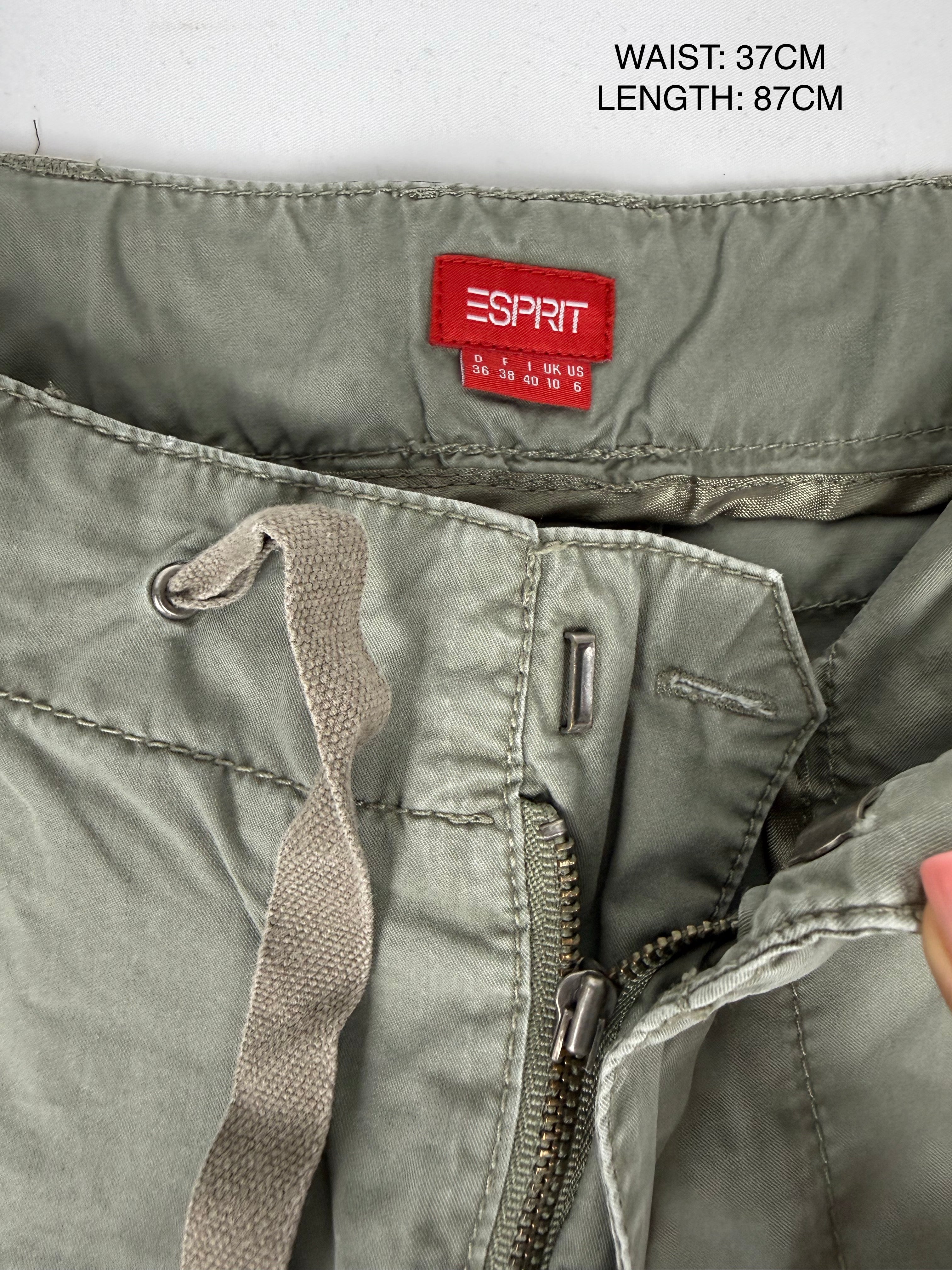 Khaki cargo cami pants (S)
