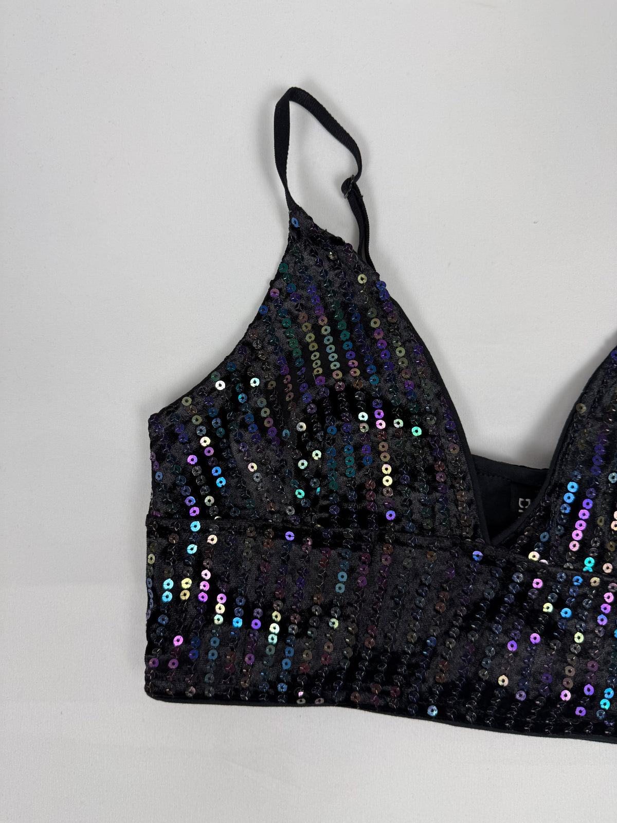 Black sequins cami top (S/M)