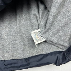 Black spell out logo puffer jacket (XS)