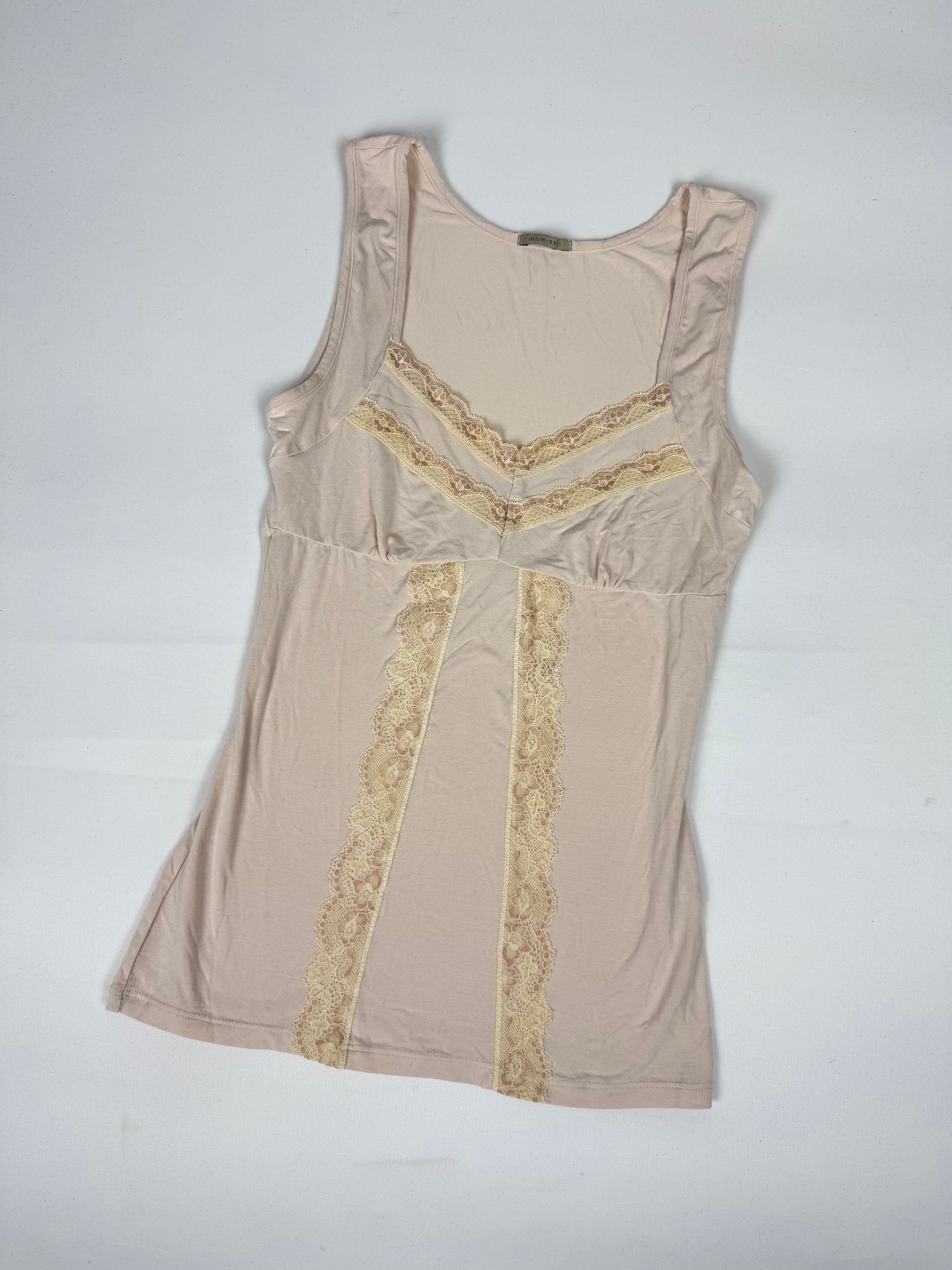 Beige mesh tight fit top (S)