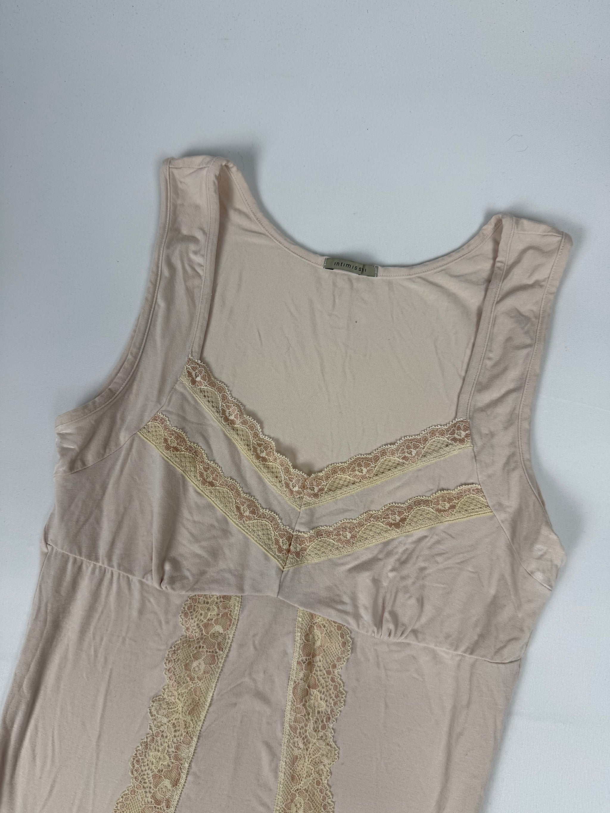Beige mesh tight fit top (S)