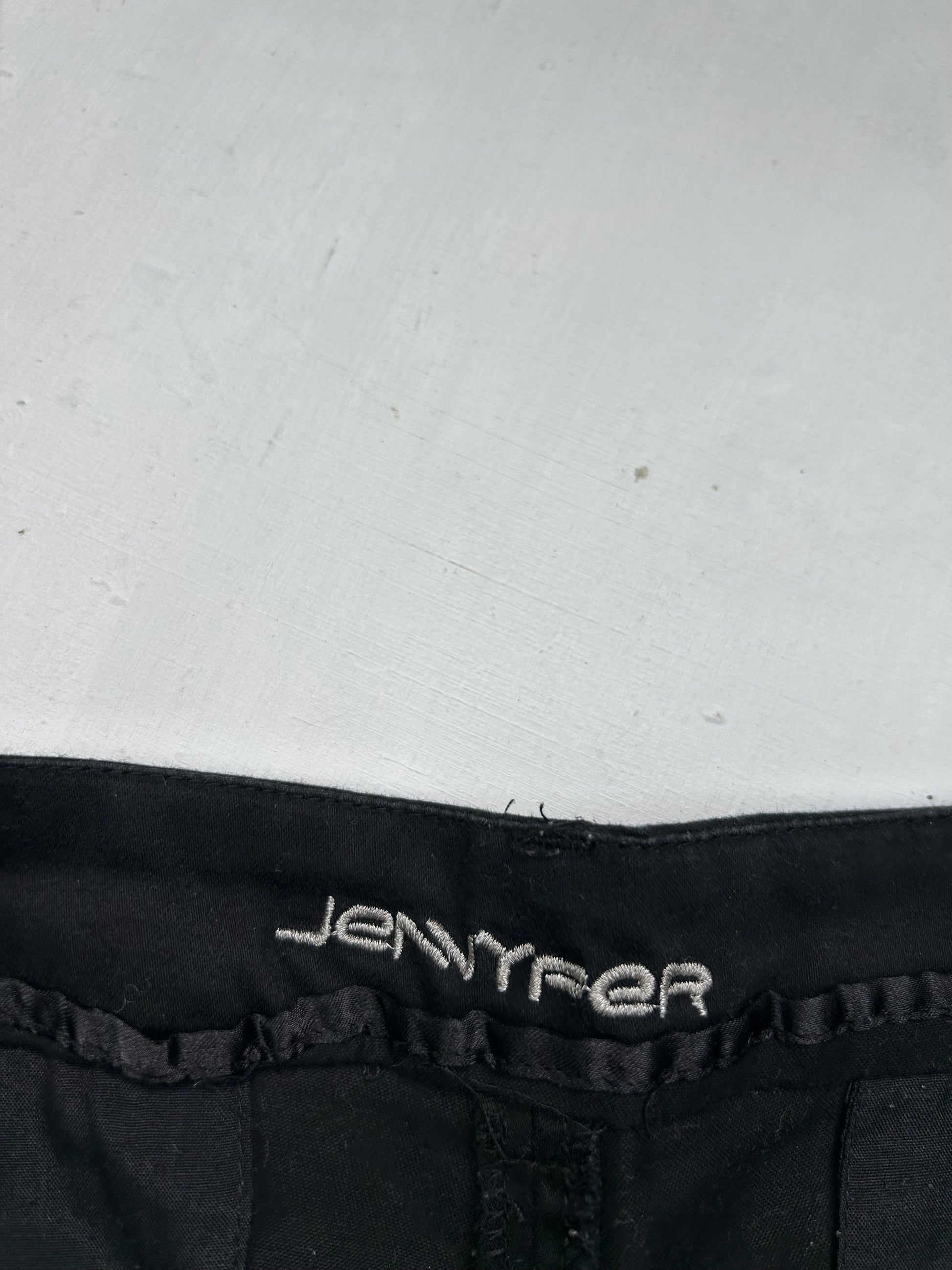 Black office siren low rise mini short (M)