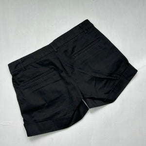 Black office siren low rise mini short (M)