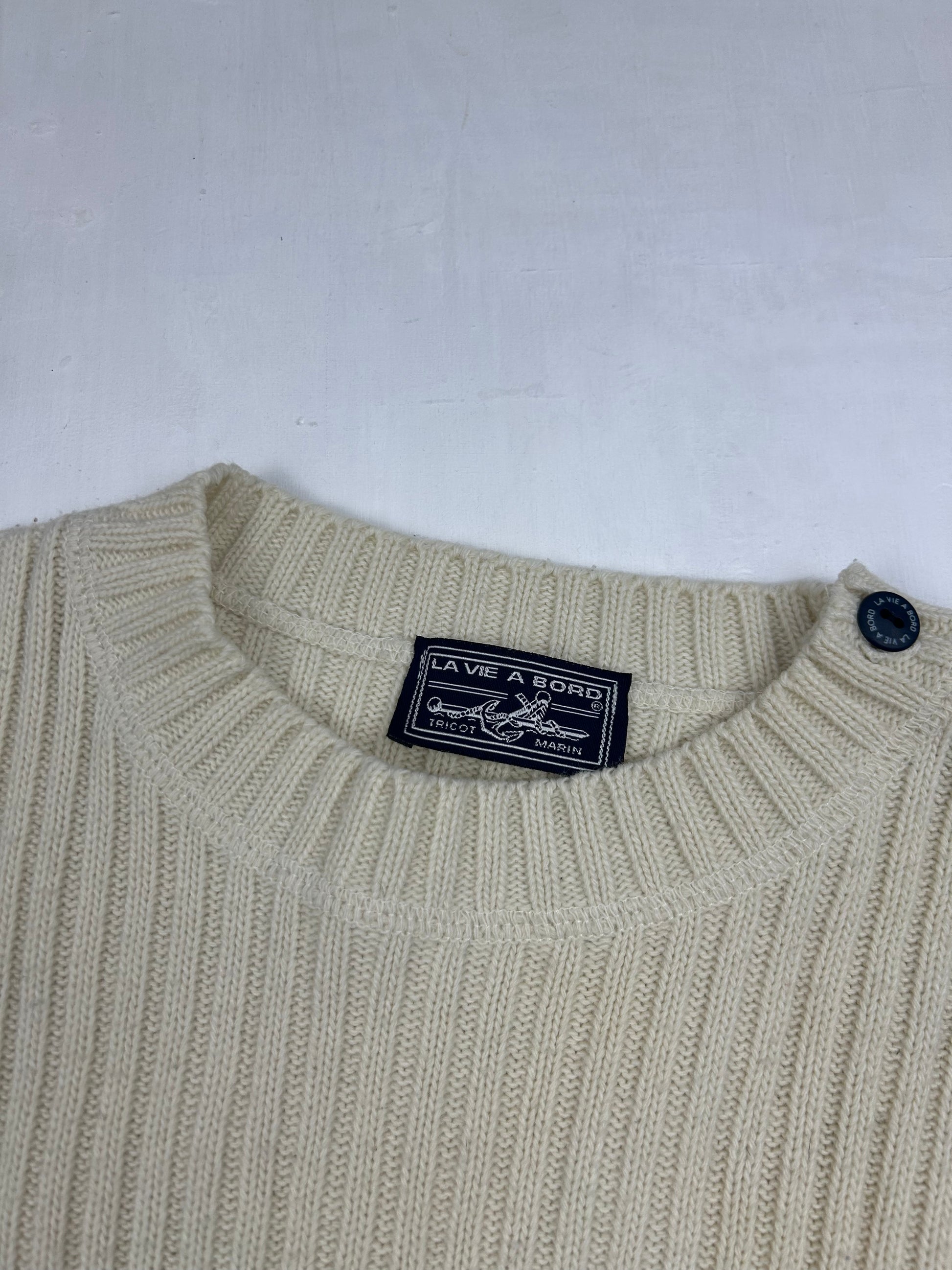 Beige roundneck  jumper (L)
