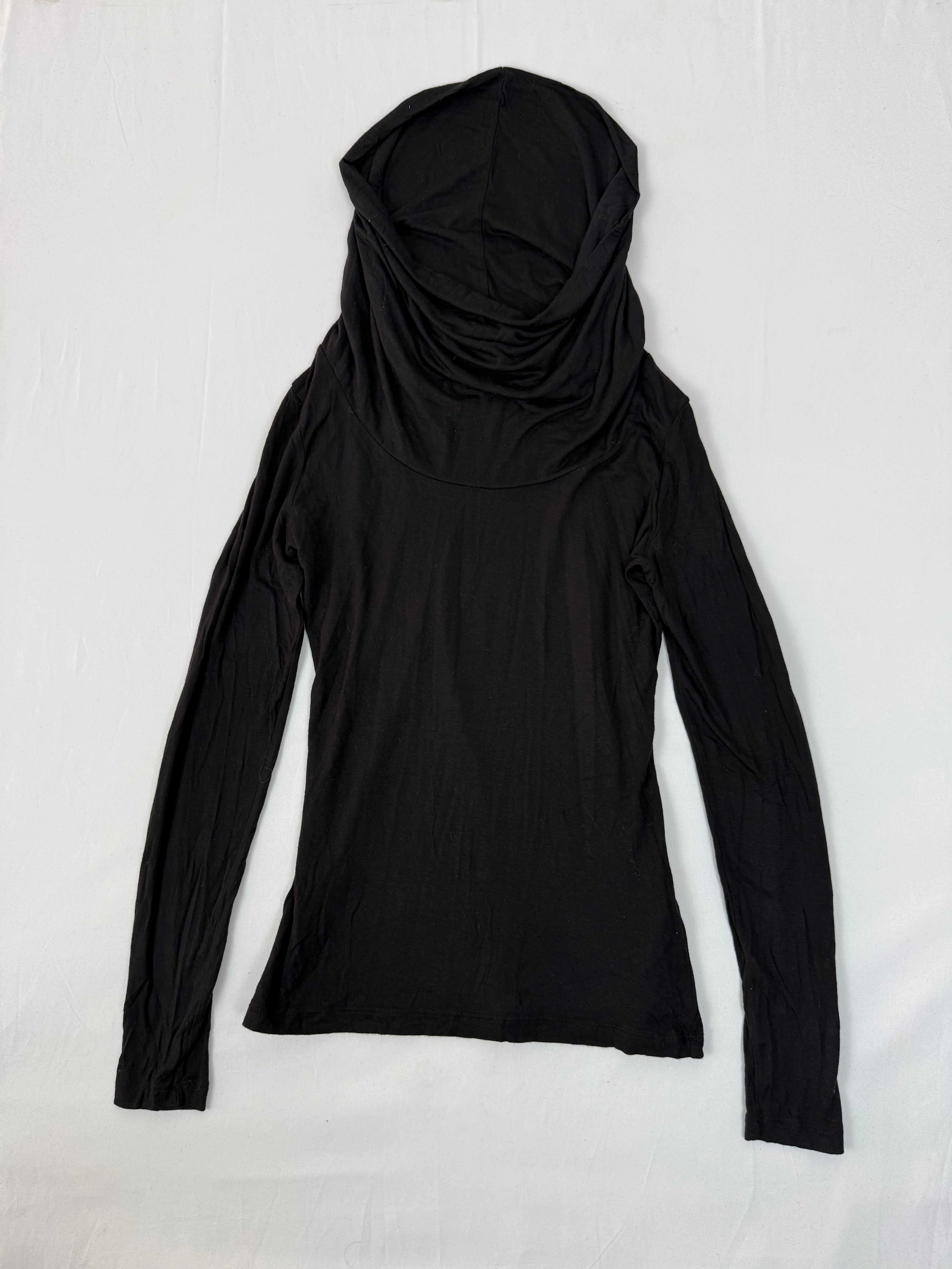 Black turtleneck long sleeves top (S)