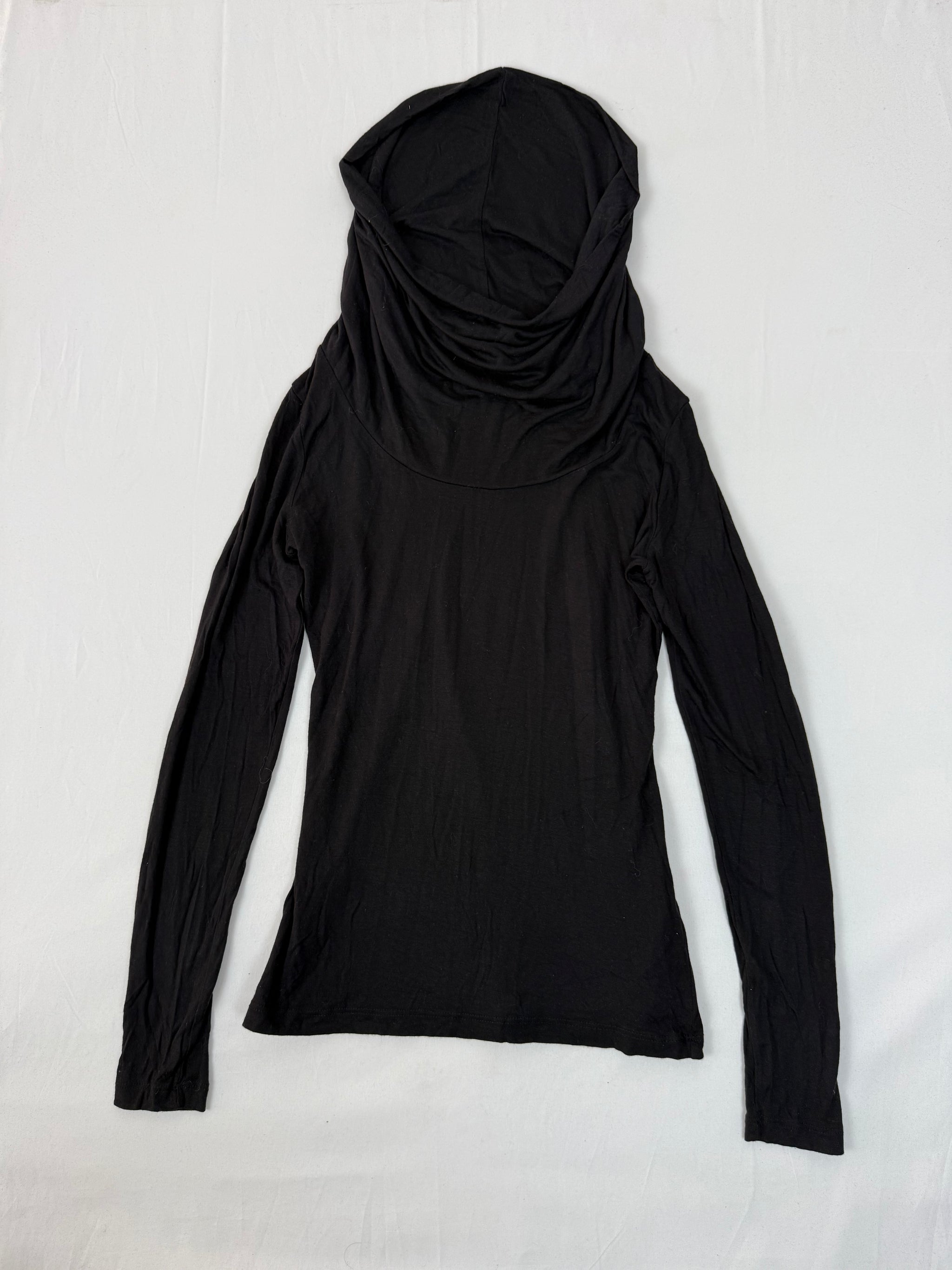 Black turtleneck long sleeves top (S)