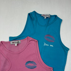 Kiss logo cotton tank top (S/M)