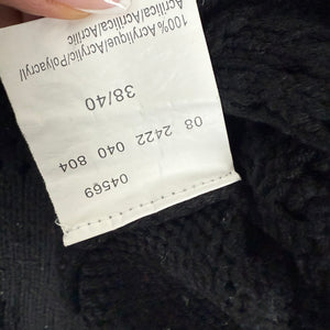 Black hooded short sleeves cardigan jumper (M/L)