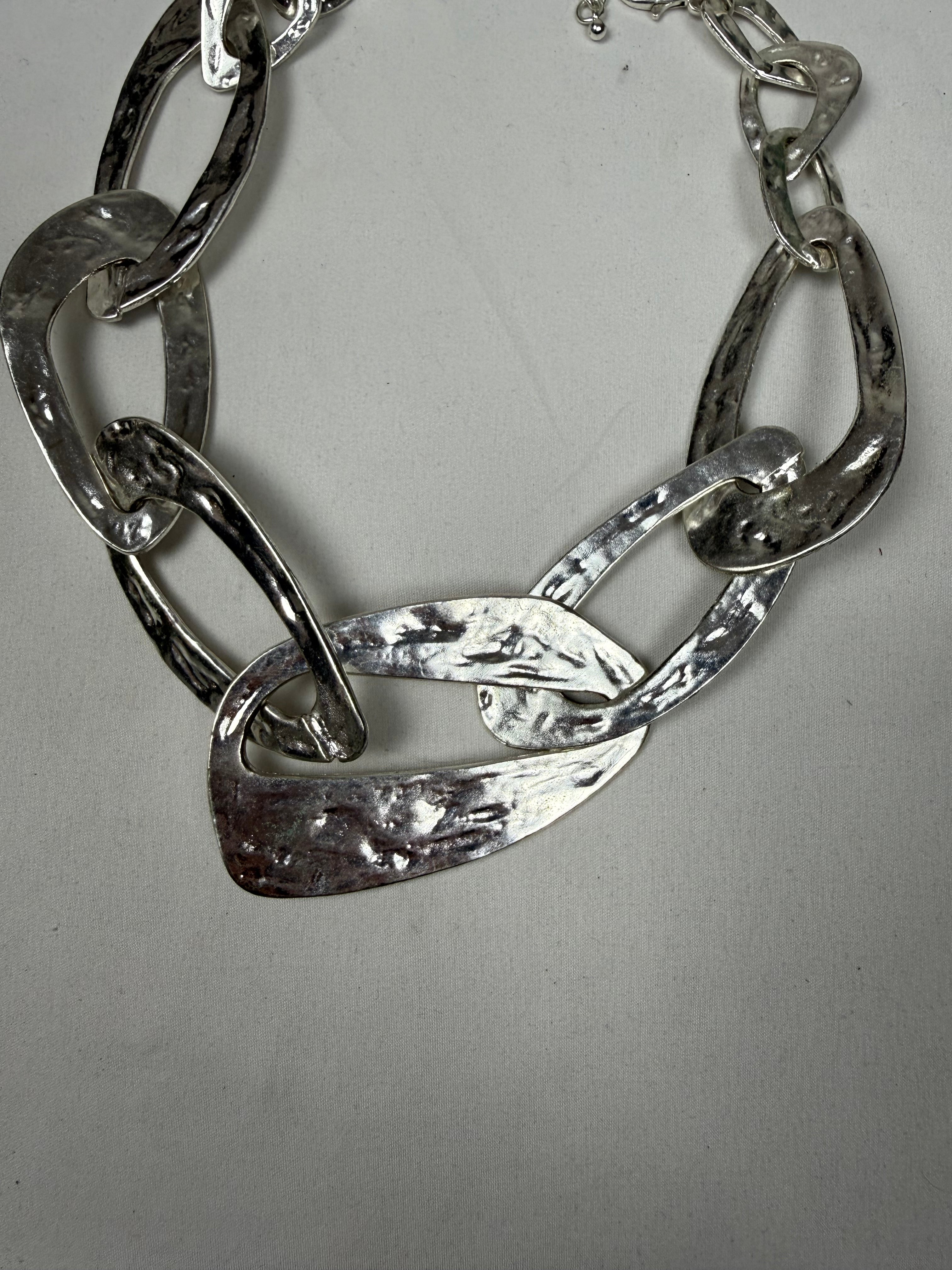 Silver stainless steel necklace