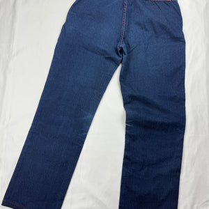 Blue denim low rise capri pants (S)