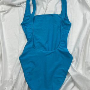 Blue backless bikini body (M)