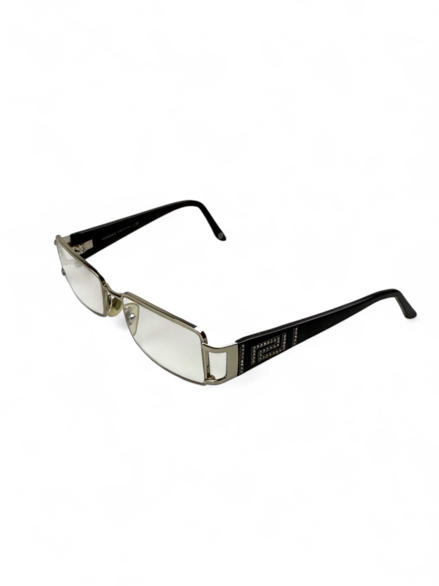 Black 2000s logo office glasses (with prescription)