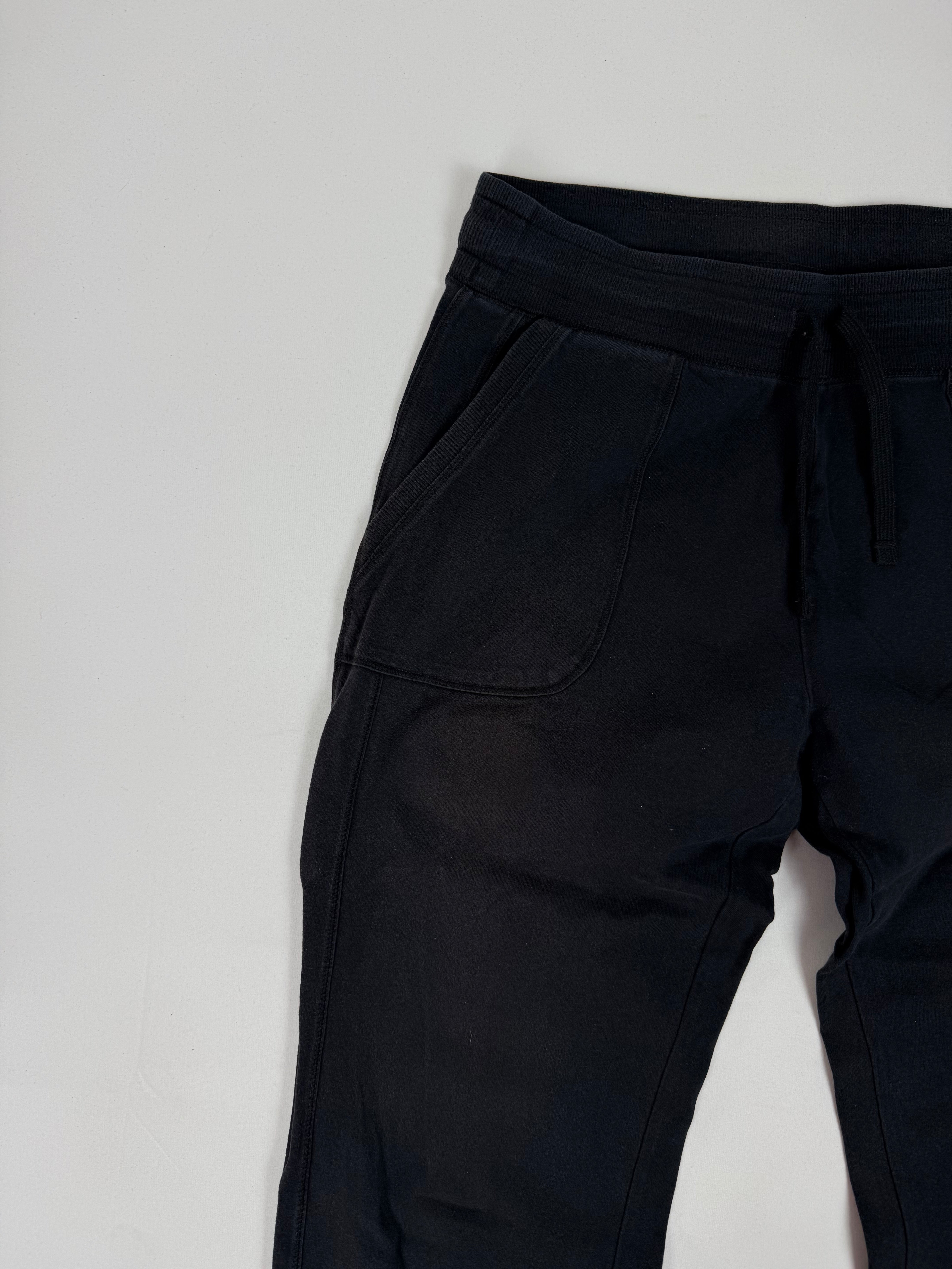 Black activewear cotton capri pants (S)